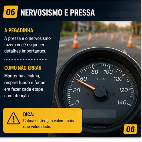 Como controlar o nervosismo e a pressa durante a prova